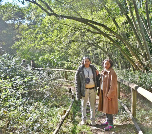 Ana e Ivonete em visita à parque na Toscana. Outubro de 2010.